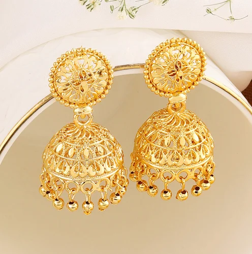 Gold jhumka Designs